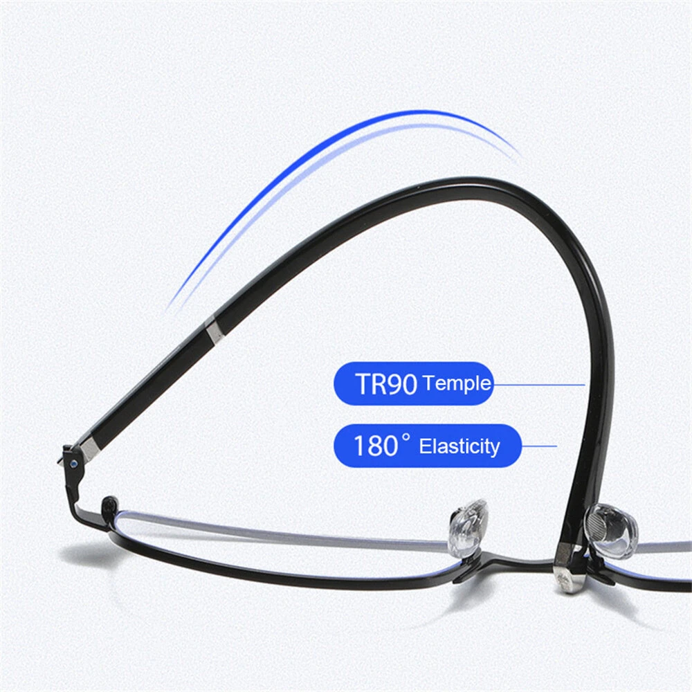 (image for) Photochromic Auto Zoom Reading Glasses HD Near Far Anti-blue Light Business Presbyopia Glasses